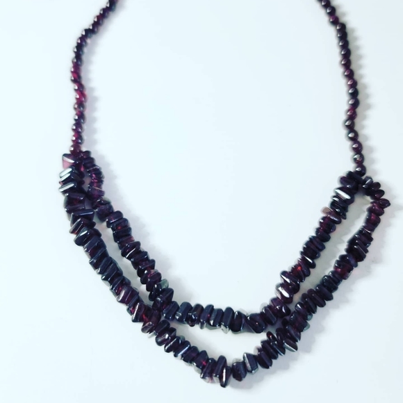 Double layered natural Garnet necklace ✨ - Picture 2 of 2